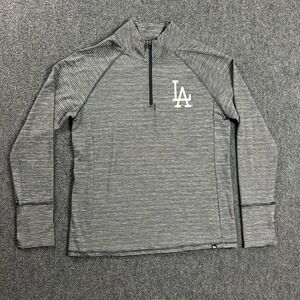 Los Angeles Dodgers 1/4 Zip‎ Pullover Adults Medium New Era Cooperstown Mens